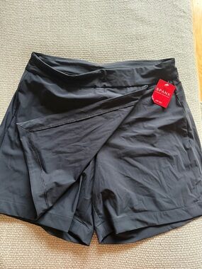 SPANX Black Women's Skort with Built-In Shorts